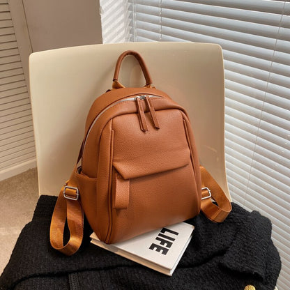 Realaiot Designer Cute Fashion Women Leather Backpack  Mini Soft Multi-Function Small Backpack Female Ladies Shoulder Bag Girl Purses