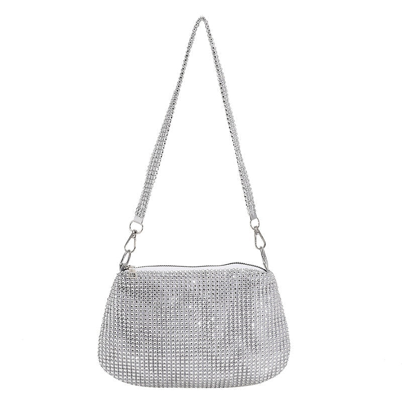 Realaiot Women INS Fashion Rhinestone Square Bag Ladies Messenger Bag Designer Pearl Chain Shoulder Corssbody Bags 苤�邾郕訄 �迮郇�郕訄� �訄迣迮�