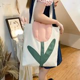 Realaiot Fashion New Large Capacity Soft Tulip Bags Shoulder Bag Women Tote Shoulder Bag Creative Designer Bags Lady Handbags Purses