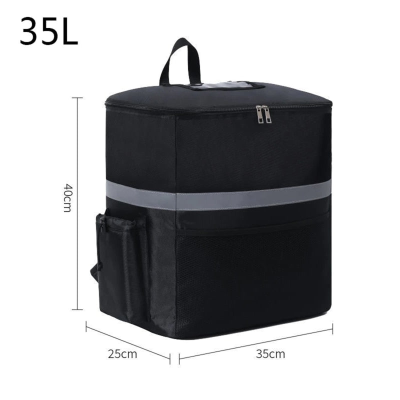 Realaiot 15/18/35L Extra Large Thermal Food Bag Cooler Bag Refrigerator Box Fresh Keeping Food Delivery Backpack Insulated Cool Bag