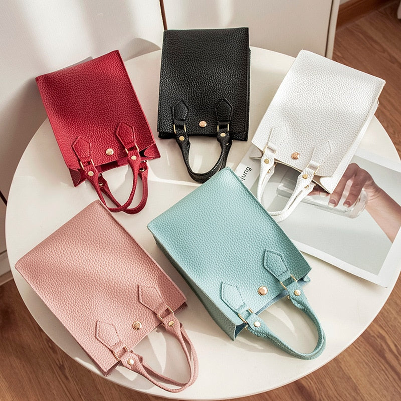 Realaiot Summer New Handbag Women's Fashion   Shoulder Crossbody Bag All-match Solid Color Ladies Wallet Purse