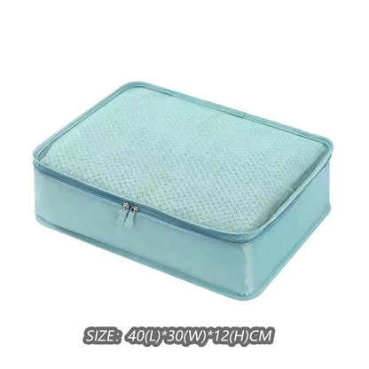 Realaiot Travel Organizer Storage Bags Suitcase Packing Set Storage Cases Portable Luggage Organizer Clothe Shoe Pouch