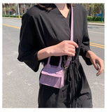 Cyflymder Mini Tote Bag  Crocodile Pattern Flip Messenger Crossbody Bag Female Simple Shoulder Bag Small Square Lady Handbag New