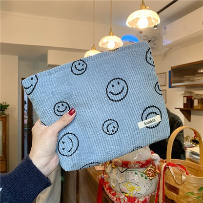 Realaiot Dot Women Cosmetic Bag Retro Design Ladies Storage Clutch Purse Bags Fashion Checkerboard Girls Student Small Handbags