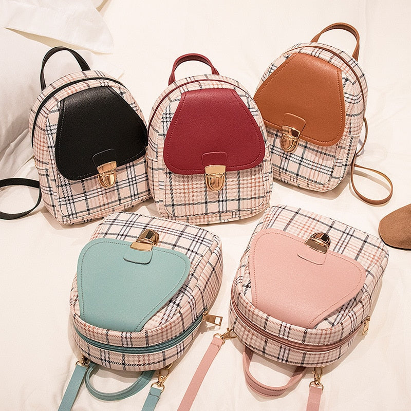 Cyflymder Mini Crossbody Bag for Teenage Girl Plaid Women Shoulder Phone Purse Korean Style New Trendy Female