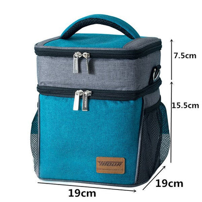 Cyflymder Men Large Shoulder Insulated Cooler Bag Women Thermal Lunch Bag Tote Portable Picnic Ice Pack Drink Food Beer Storage Container