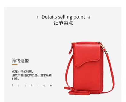 Realaiot Women's Small Crossbody Shoulder Bags PU Leather Female Cell Phone Pocket Bag Ladies Purse Card Clutches Wallet Messenger Bags