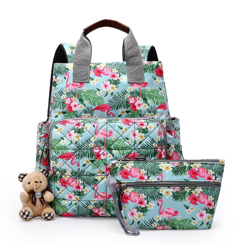 Baby Diaper Bag Backpack Mummy Maternity Bag Large Capacity Baby Nappy Bag Travel Backpacks for Mom Nursing Baby Stroller Bags