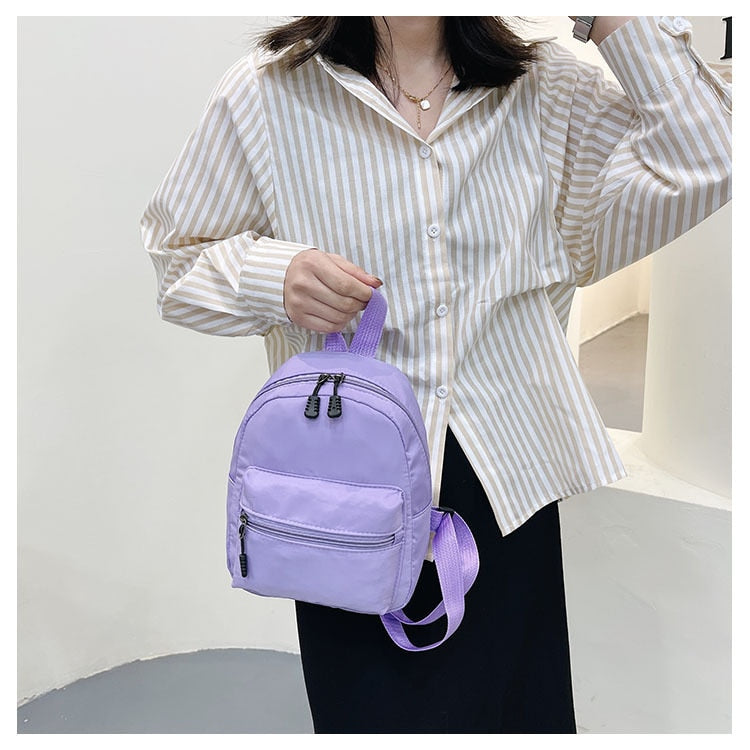 Cyflymder Mini Backpack Women Small Travel Bagpack Ladies Korea Style Female Student School Bag for Teenager Girls Back Pack for Woman