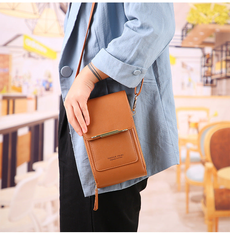 Realaiot Women Bags Soft Leather Wallets Touch Screen Cell Phone Purse Crossbody Shoulder Strap Handbag for Female Cheap Women's Bags