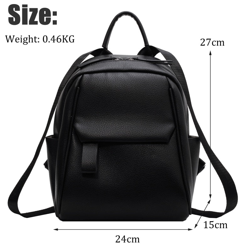 Realaiot Designer Cute Fashion Women Leather Backpack  Mini Soft Multi-Function Small Backpack Female Ladies Shoulder Bag Girl Purses