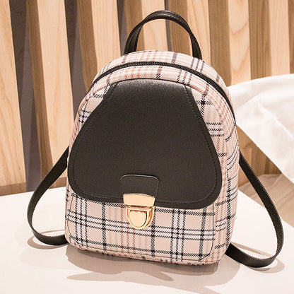 Cyflymder Mini Crossbody Bag for Teenage Girl Plaid Women Shoulder Phone Purse Korean Style New Trendy Female