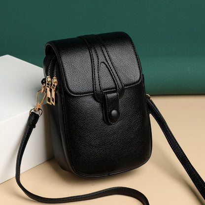 Realaiot Small Handbag for Women Solid Color Crossbody Bag Shoulder Bag Female High Quality Messenger Bag Ladies Phone Purse