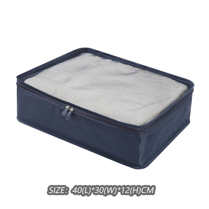 Realaiot Travel Organizer Storage Bags Suitcase Packing Set Storage Cases Portable Luggage Organizer Clothe Shoe Pouch