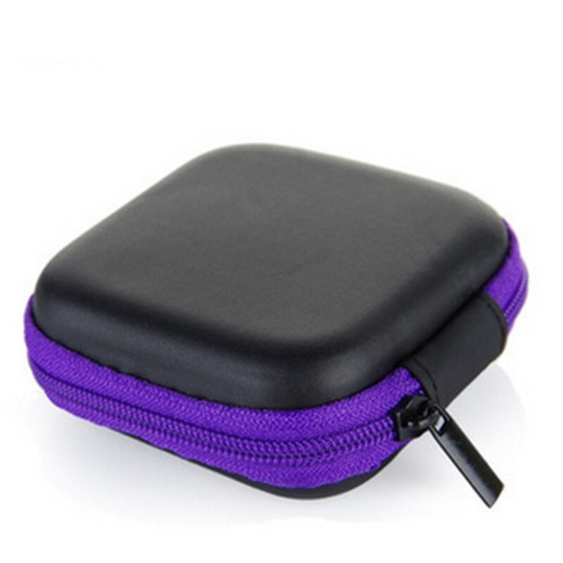 Realaiot EVA Mini Portable Earphone Bag Coin Purse Headphone USB Cable Case Storage Box Wallet Carrying Pouch Bag Earphone Accessories