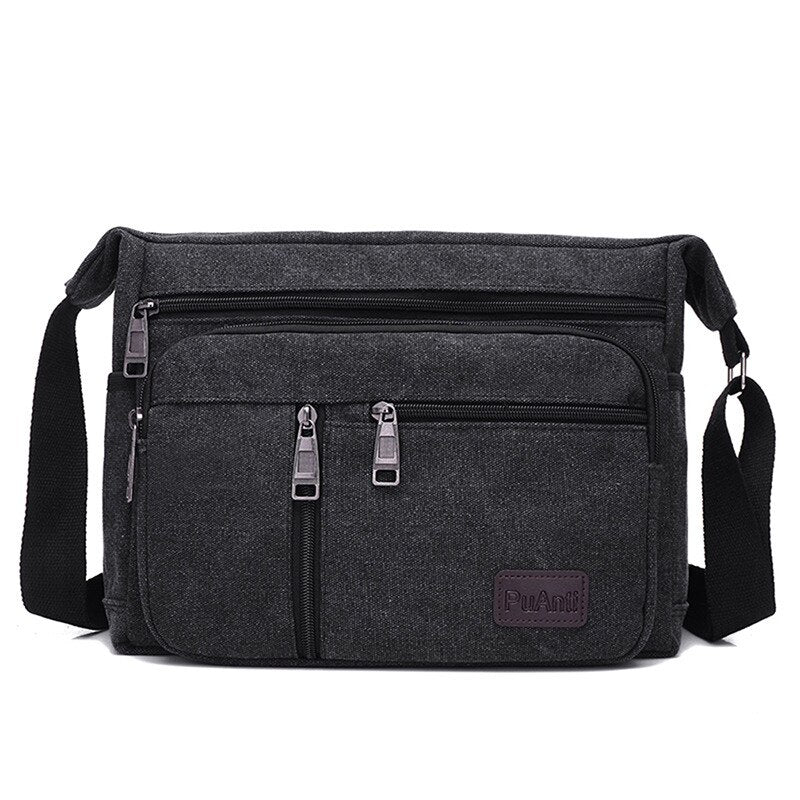 Cyflymder New Shoulder Men's Bag Waterproof Canvas Luxury Design Crossbody Handbag Large Capacity Messenger Bags for Men