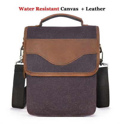 Cyflymder Quality Leather Male Casual Design Shoulder Messenger bag Cowhide Fashion Cross-body Bag 8" Tablet Tote Mochila Satchel