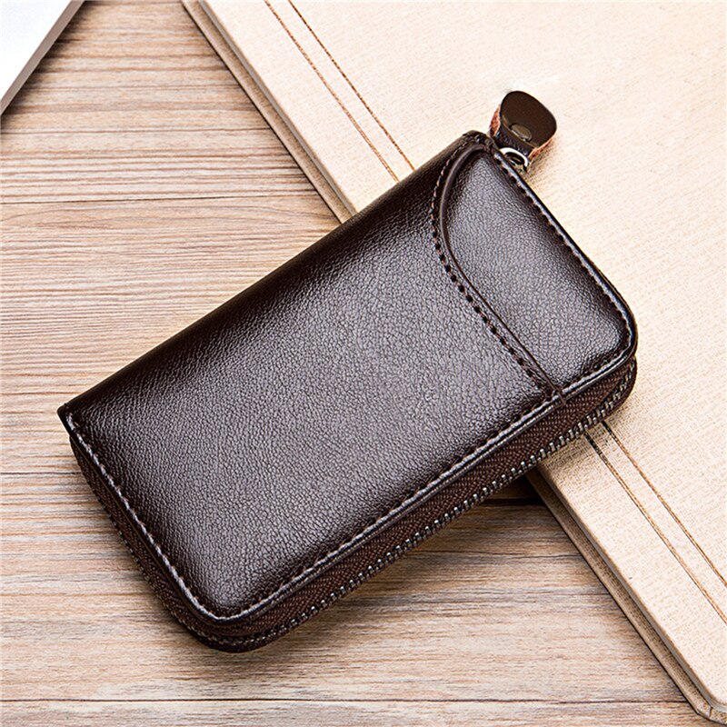 Cyflymder Leather Keychain Men Women Key Holder Organizer Pouch PU Case Split Car Key Wallet Housekeeper Key Case Mini Card Bag