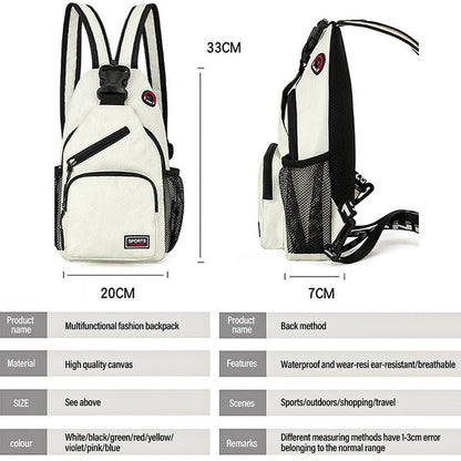 Cyflymder Shoulder Bag Man Casual Chest Bag Business Male Bag Multi-Functional Men's Backpack Cycling Sports Rucksack Travel Pack