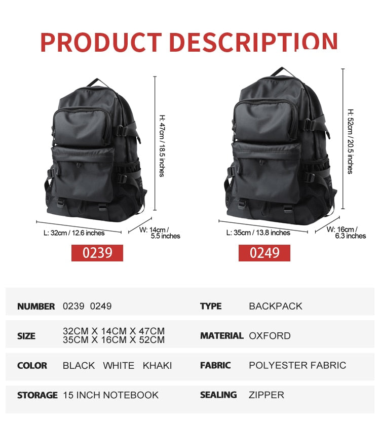 Cyflymder Men Fashion Personalized Travel Backpack Light Weight Large Space 15.6 17 inch Laptop Bag Teenage Outdoor Waterproof School Bag