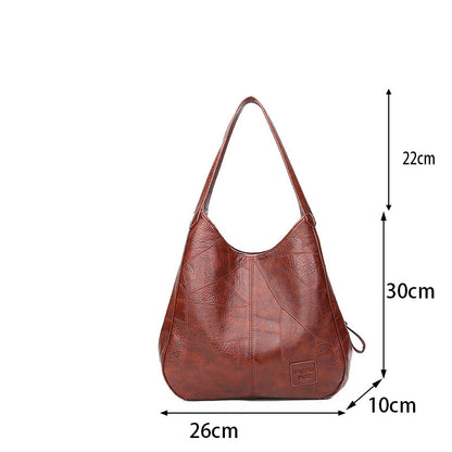 Realaiot Women Bag Designers PU Leather Handbags Women Shoulder Bags Female Luxury Top-handle Bags Fashion Brand Handbag Shopping Packets  Large Capacity