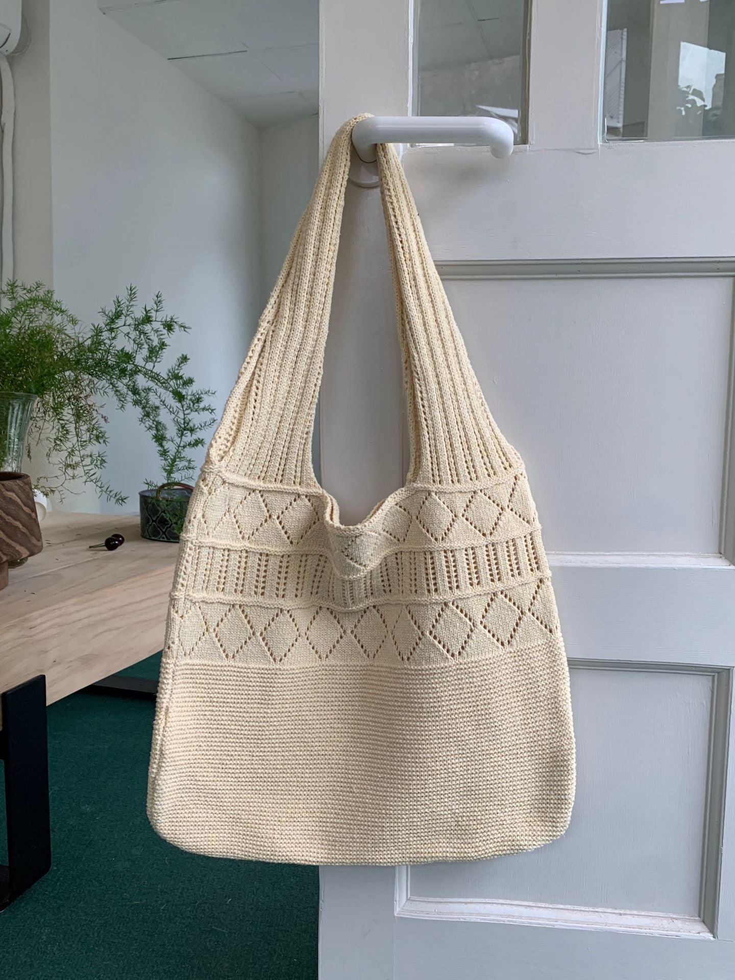 Realaiot Casual Hollow Woven Women Shoulder Bags Designer Knitting Handbags Large Capacity Tote Summer Beach Bag Shopper Sac