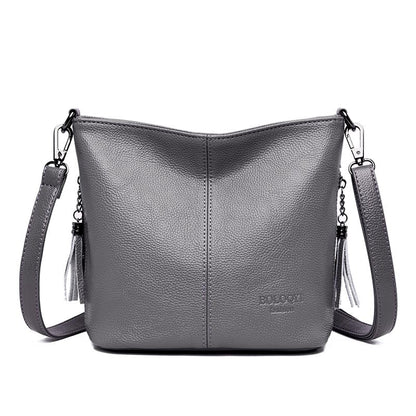 Realaiot Soft Leather Hand Crossbody Bags for Women New Luxury Handbags Women Casual Shoulder Bag Designer Tote Bag bolsa feminina