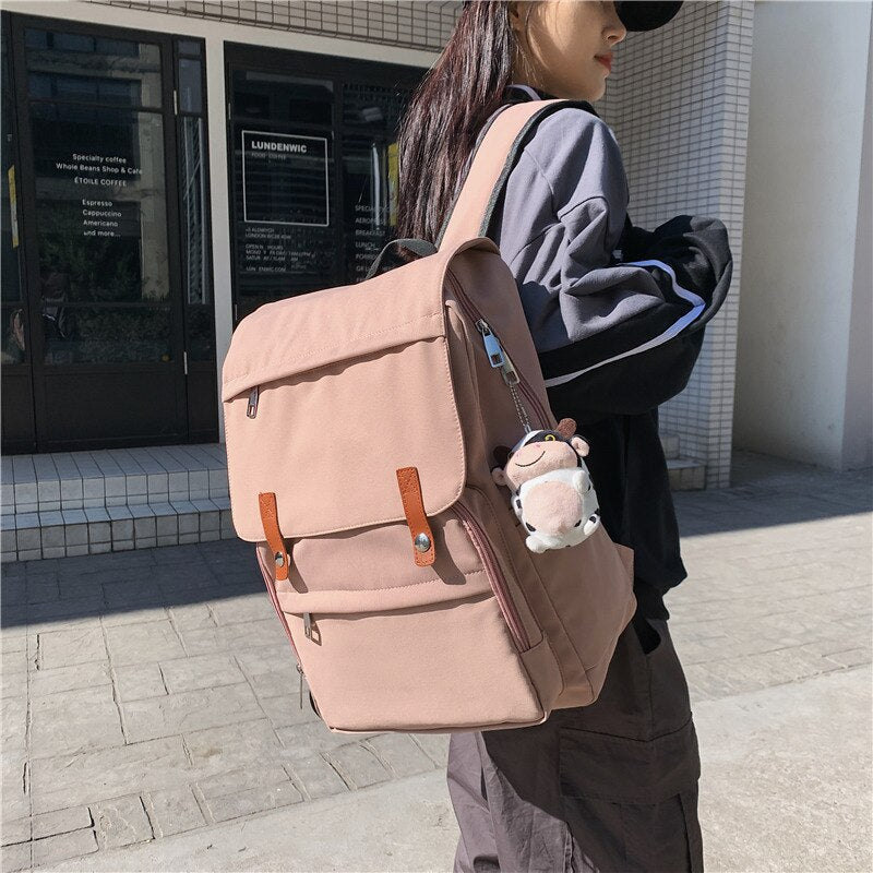 Realaiot Casual Women Backpack Waterproof Nylon Female Shoulder Bag Large Capacity Travel Bag Ladies Casual Mochila Bagpack Big Schoolbag