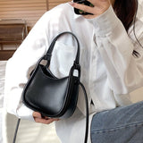 Realaiot Spring Famous Brand PU Leather Women's Designer Underarm Handbag Short Handle Luxury Brand One Shoulder Crossbody Bags