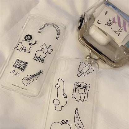 Realaiot Ins Transparent Simple Iron Mouth Clip Bag Small Things Storage Bag Coin Purse Multifunctional Lipstick Bags Portable Coin Bags