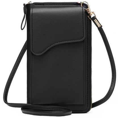 Realaiot Women's Small Crossbody Shoulder Bags PU Leather Female Cell Phone Pocket Bag Ladies Purse Card Clutches Wallet Messenger Bags