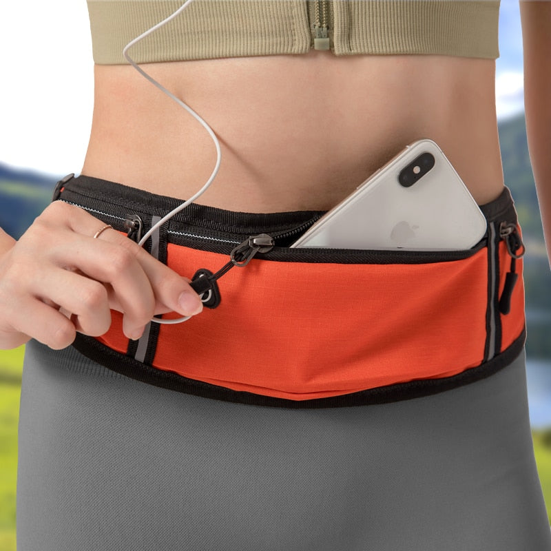 Cyflymder Professional Running Waist Bag Sports Belt Pouch Mobile Phone Case Men Women Hidden Pouch Gym SportsBags Running Belt Waist Pack