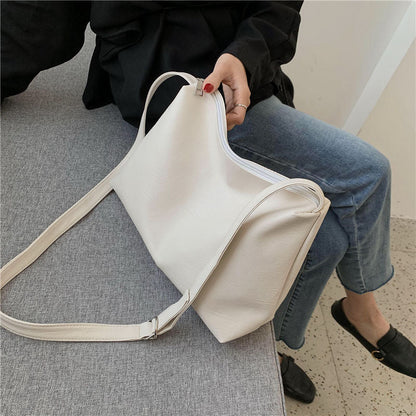 Realaiot Fashion Women Messenger Bag Large Capacity Ladies Daily Casual Tote Soft PU Leather Female Big Shoulder Bags Purse Handbags