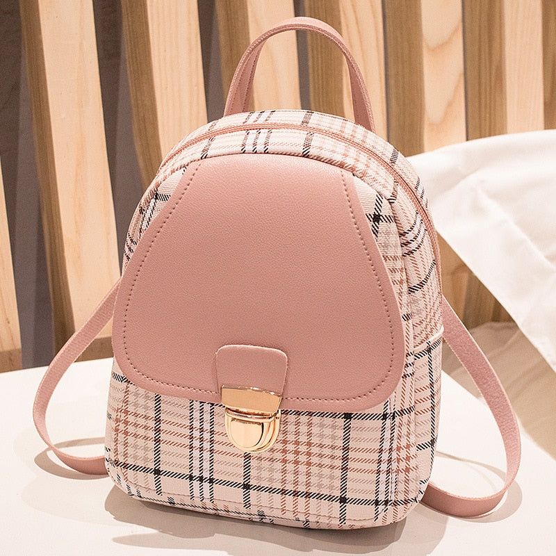 Cyflymder Mini Crossbody Bag for Teenage Girl Plaid Women Shoulder Phone Purse Korean Style New Trendy Female