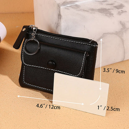 Realaiot 1PC Women Small Coin Purse Bag Wallet Zipper Girl Money Bags Change Purses Children Mini Wallets Leather Key Holder Clutch Pouch