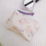 Realaiot Small Fabric Cosmetic Makeup Bag Mini Cotton Floral Organizer Bags For Women Bag Little Purse Coin Pouch Children Cosmetic Case