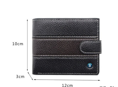 Cyflymder Men's Leather Wallet Brand Short Handy Purse Male Pocket Bag For Coin Money Leather Zipper Wallet Mini Card Holder Small Purse