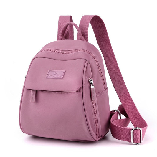 Cyflymder Mini Women Backpacks Anti-theft Waterproof Nylon Small Bagpack Office Lady Multi-pocketed Shoulder Rucksack Travel Storage Bag