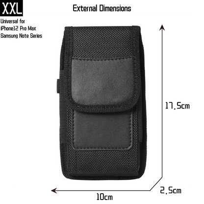 Cyflymder Mobile Phone Waist Bag Men Women Small Nylon Cell Phone Holster Storage Waist Fanny Pack Purse with Belt Loop Bum Bag 4 Size