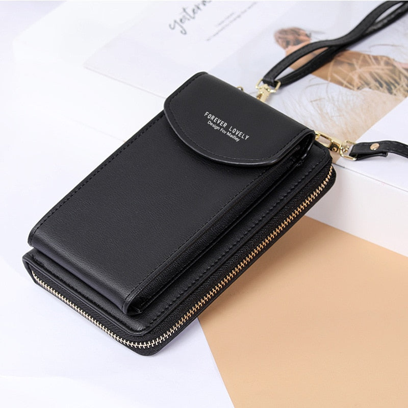 Realaiot Shoulder Wallet Women Phone Wallet Purse Bag Women's Handbag Long Wristlet Wallets Clutch Messenger Shoulder Straps Bag