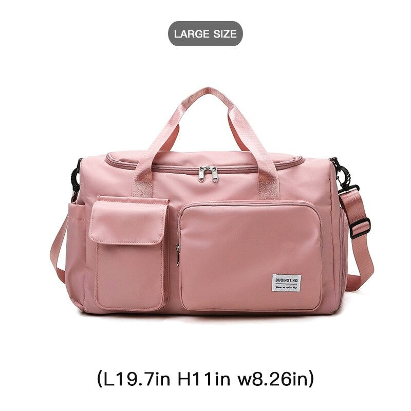 Cyflymder Large Capacity Women's Travel Bag Casual Weekend Travel Handbag Ladies Sports Yoga Luggage Bags Multifunction Crossbody