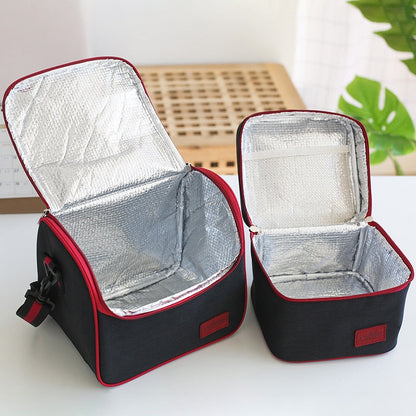 Realaiot Thermal Lunch Bag Women Portable Insulated Cooler Bento Tote Family Travel Picnic Drink Fruit Food Fresh Organizer Accessories