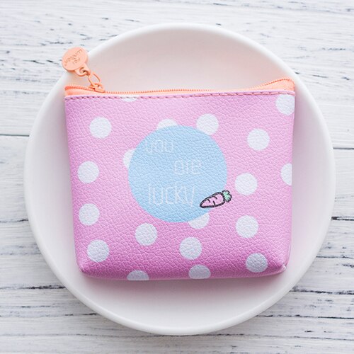 Realaiot Cute Cartoon Girls Kids Coin Purse Mini Wallet Child Small Coin Pouch Zipper Money Key Earphone Line Coin Purse Bag