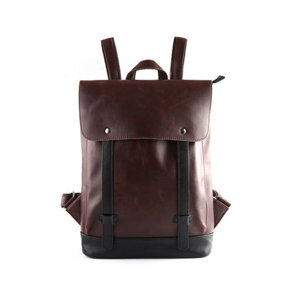 Cyflymder Retro Men's Backpack Bag Luxury Crazy Horse Leather Backpack Men School Backpack College Book Bag Rucksack Men Shoulder Bags