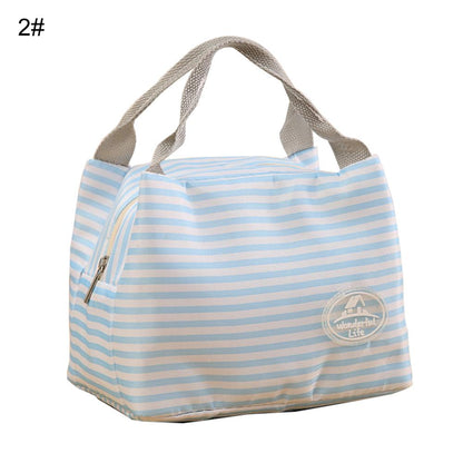 Cyflymder Picnic Travel Lunch Bag Thermal Insulated Lunch Box Bento Pouch Dinner Insulation Bag Student Cute Lunch Bag Handbag