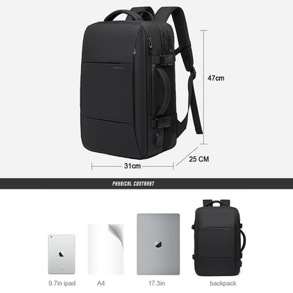 Realaiot Travel Backpack Men Business Aesthetic Backpack School Expandable USB Bag Large Capacity 17.3 Laptop Waterproof Fashion Backpack