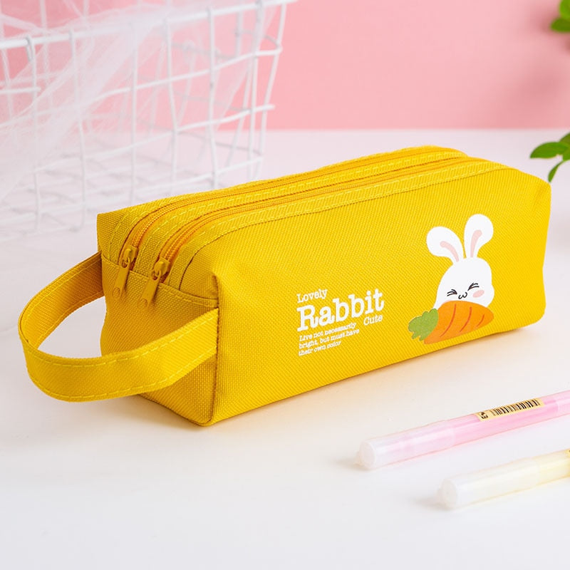 Cyflymder Pencil Case Kawaii Korean Stationery Pencil Pouch Large Capacity Pencil Bag Astuccio Estojo Escolar Trousse Scolaire Pencilcase