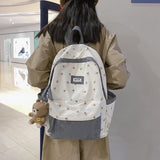 Cyflymder Nylon Backpack for Women Large Capacity Backapck New Student Travel Rucksack Teenage Girls School Bag for Kids Cute Bookbag