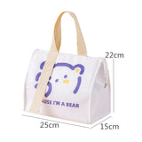 Realaiot High-Capacity Portable Insulated Lunch Bag Women Kid Picnic Work Travel Food Thermal Storage Container Bento Box Cooler Tote Bag