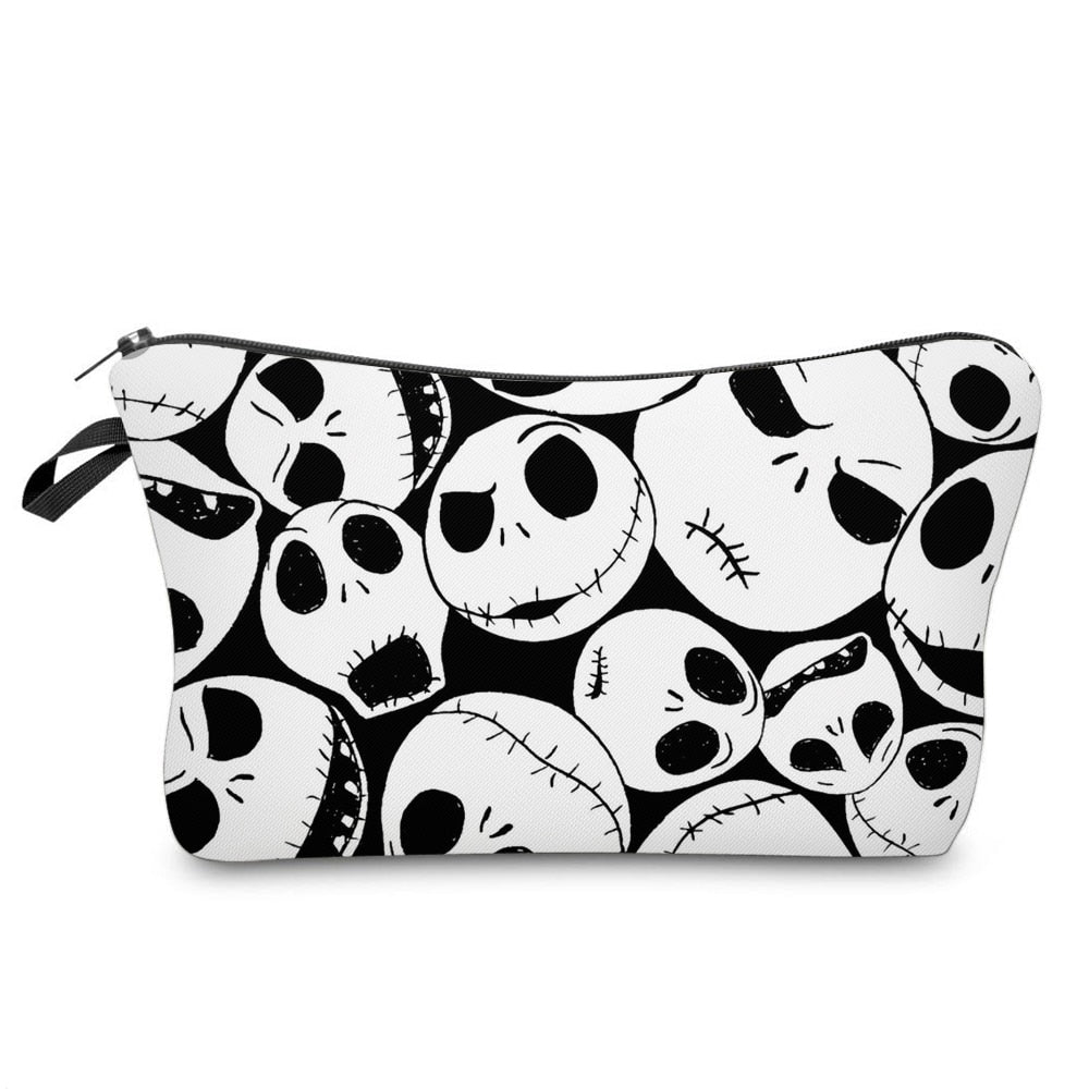 Realaiot Sloth Abstract Art  Cosmetic Bag Waterproof Printing Swanky Turtle Leaf Toilet Bag Custom Style for Travel